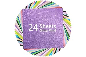 AHIJOY Shimmer Vinyl Sheets: Radiant Adhesive Vinyl Bundle for Dazzling DIY Projects