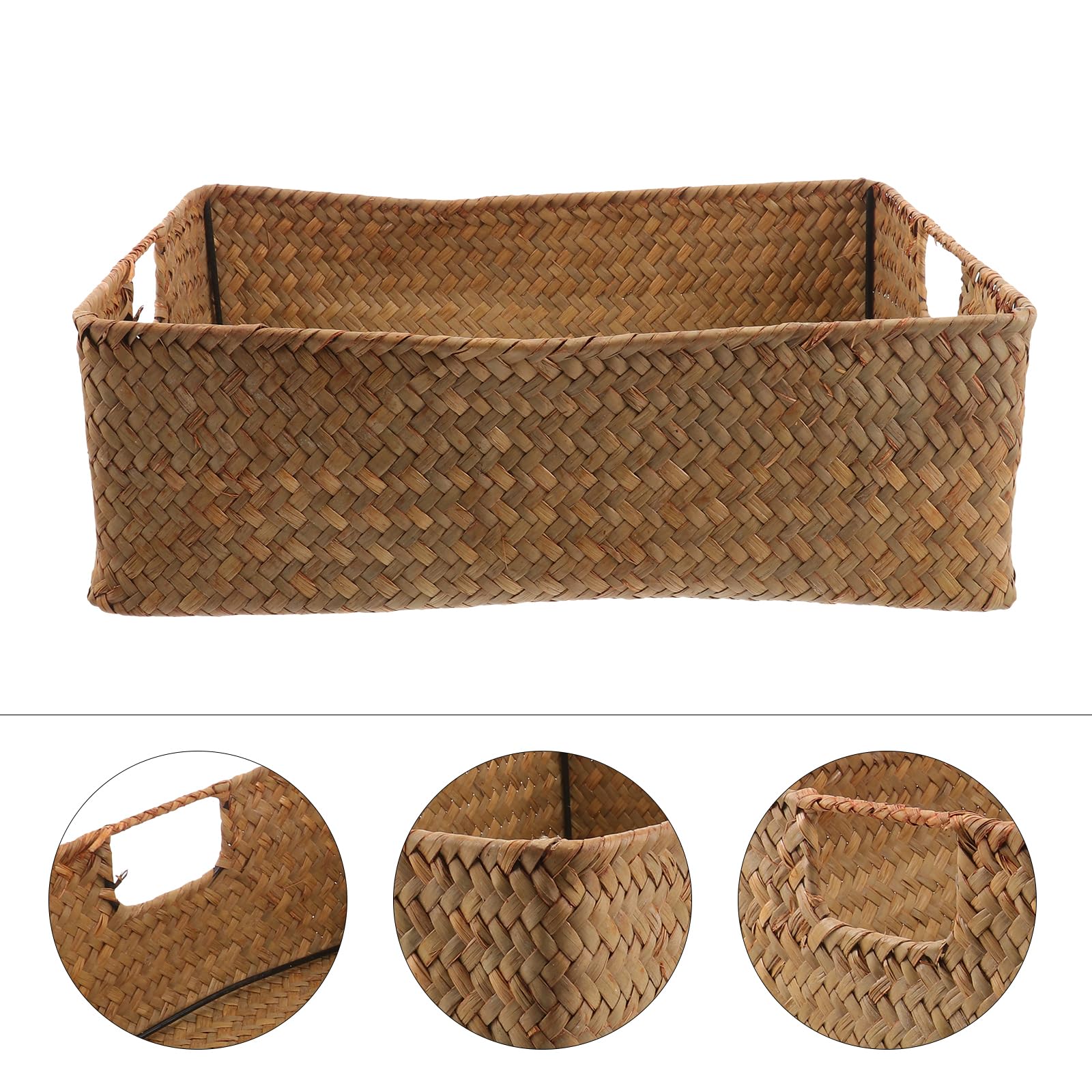 Cesta De Mercado De Algas Marinas Con Asas - Bella Marie