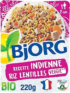 BJORG - Plat Cuisiné Riz Lentilles à l