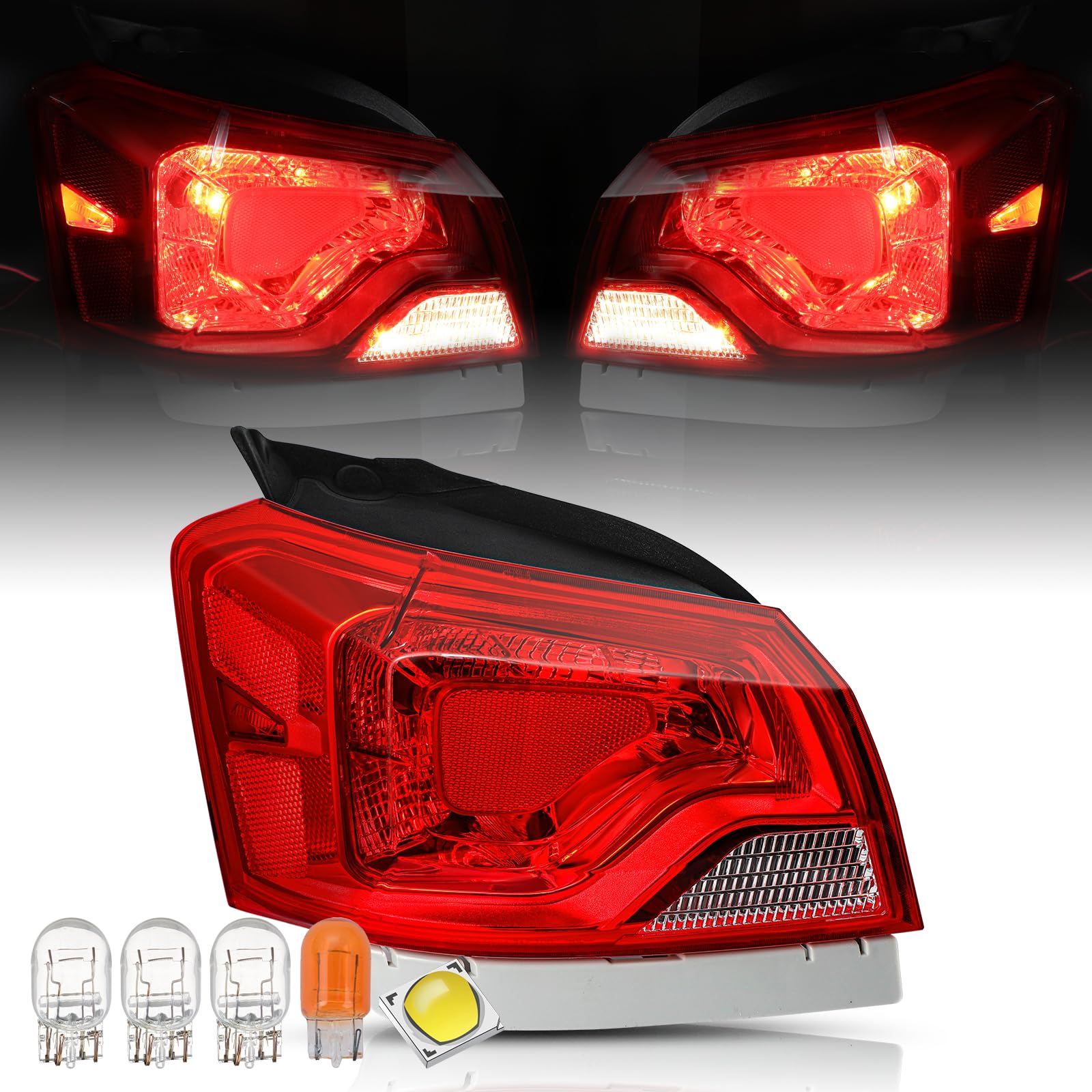 TUSDAR Tail Light Assembly For 2014 to 2020 Chevy Impala Halogen Type Outer Rear Taillight OE Direct Replacement Brake Tail Lamp Left Driver Side