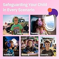Vista 12 de Vanderfields Kids Ear Protection Earmuffs - Noise Cancelling Headphones for Kids, Autism, Toddler, Children