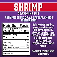 Vista 2 de Cajun's Choice - Mezcla de condimentos de camarones cajún, paquete de 6, totalmente natural, sin gluten, auténtica especia de Luisiana