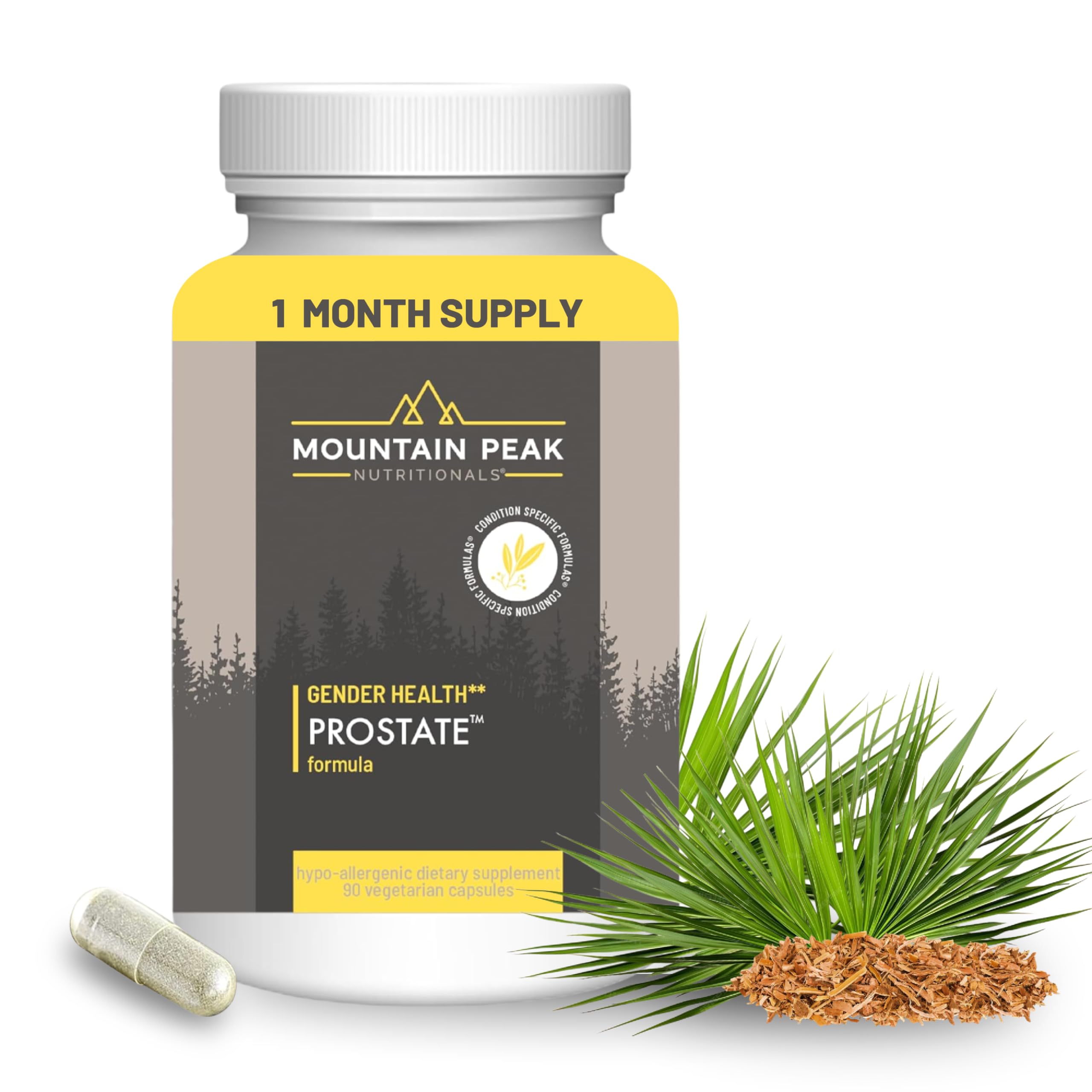 Mountain Peak Nutritionals Prostate Support Saw Palmetto Pygeum 90ct 90 Count (Pack of 1)