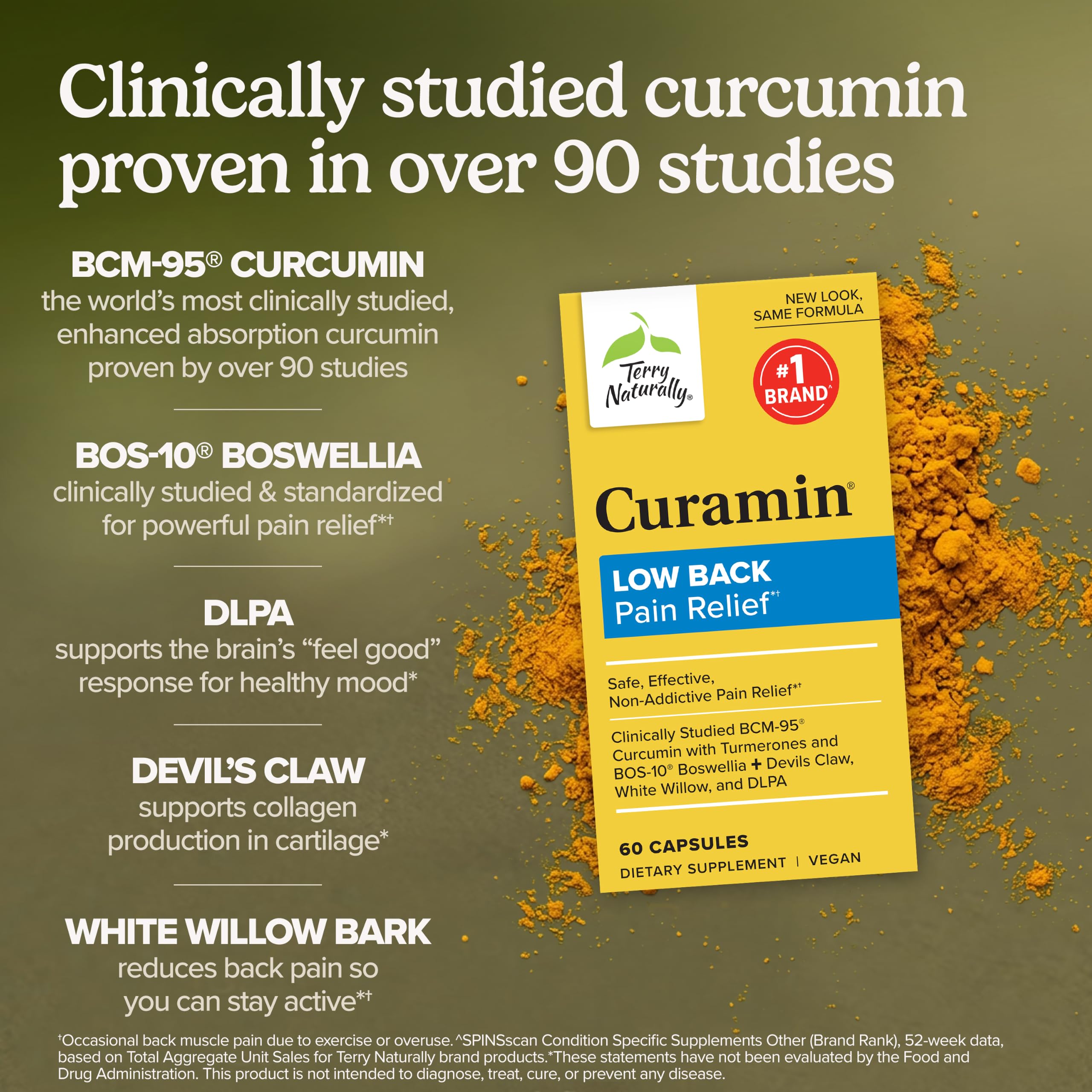 Terry Naturally Curamin Low Back - Muscle Soreness & Pain Relief - 60 Count — Amazon image 3