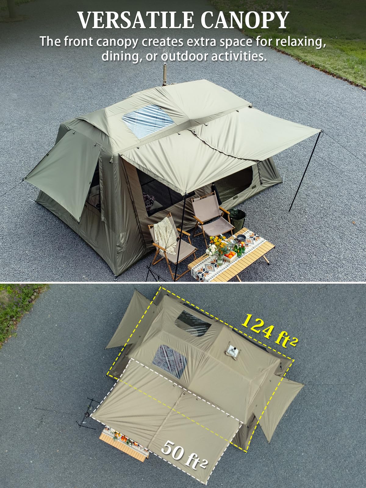 Amazon.com : MC TOMOUNT Inflatable Tents for Camping, 6/8/10