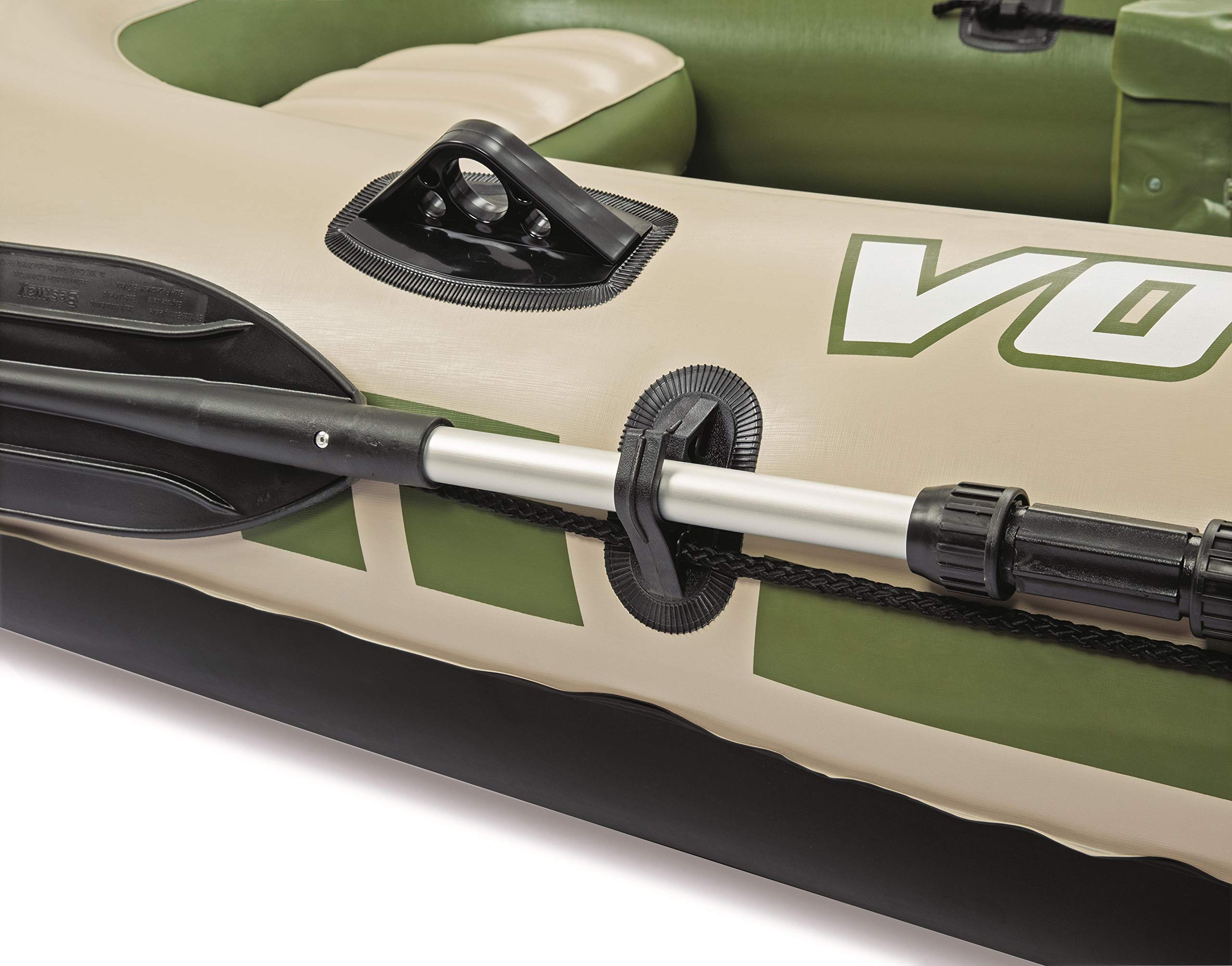 Bestway Hydro-Force Schlauchboot-Set Voyager 500, für 3 Personen, 348 x 141 x 48 cm, Mehrfarbig