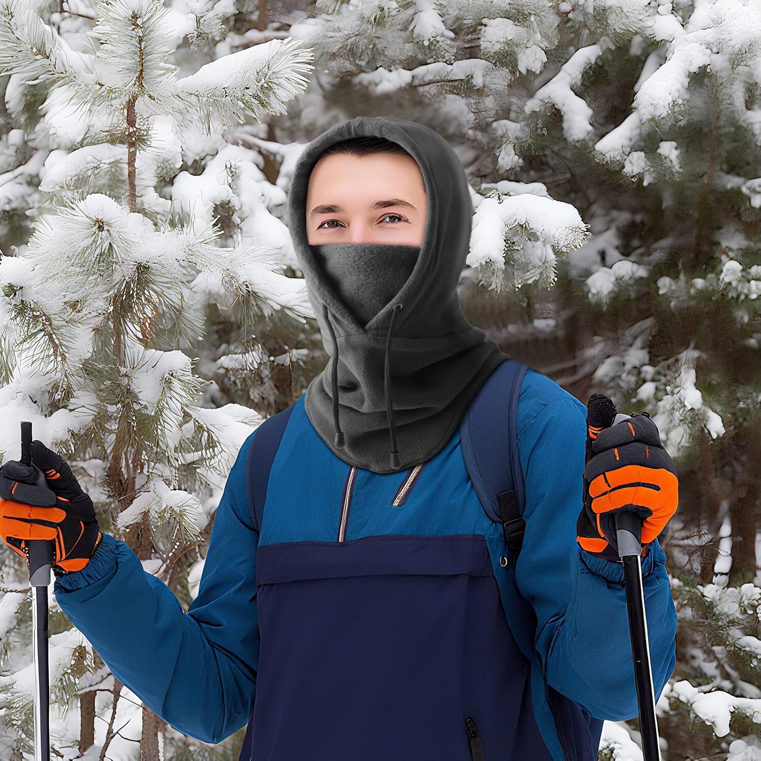 Patelai 4 Pcs Winter Balaclava Ski Mask Fleece Face Ski Mask Warm Full Face Cover Adjustable Thermal Cover for Men Women - Image 3