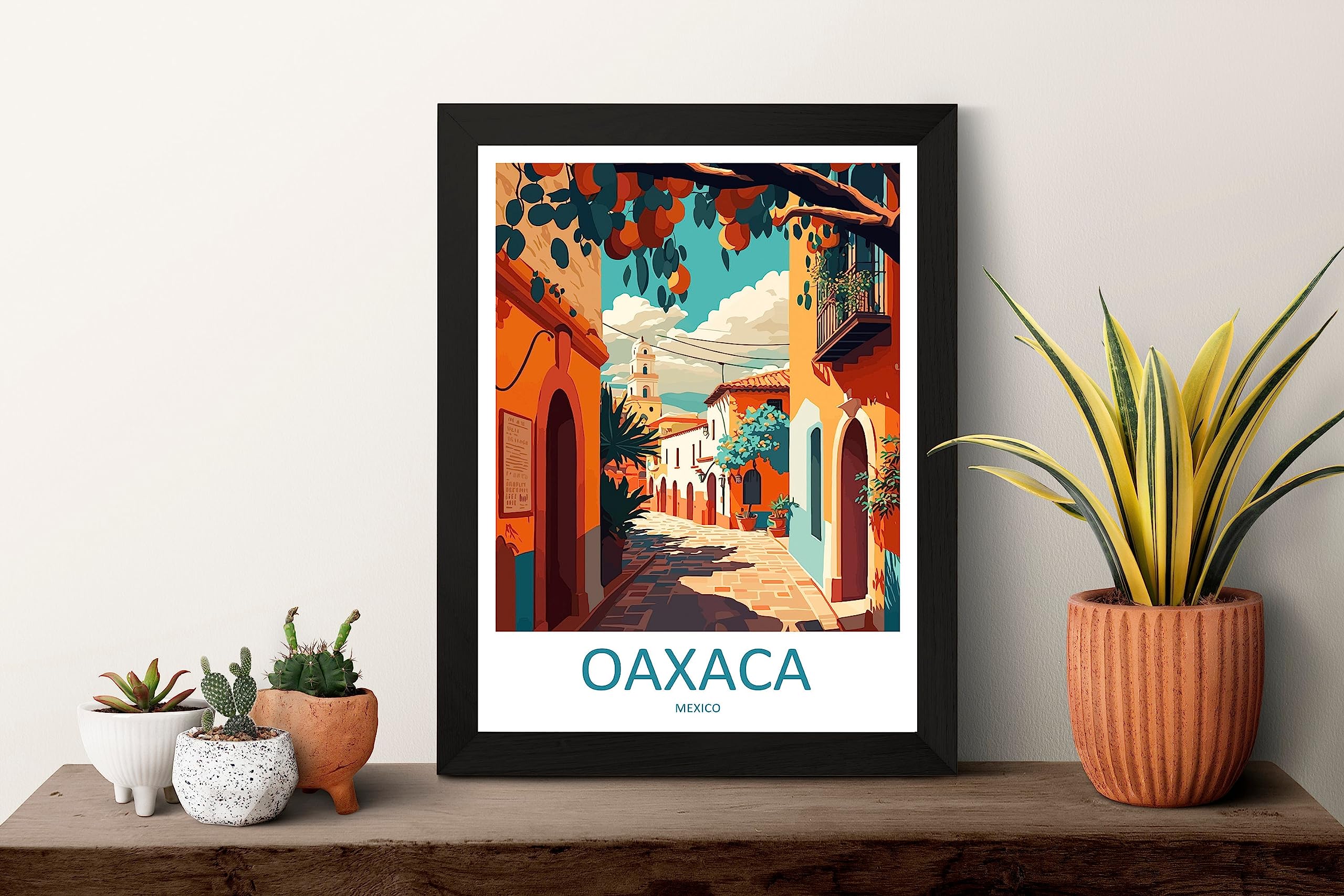 Amazon.com: Oaxaca Travel Print Wall Art Oaxaca Wall Hanging Home
