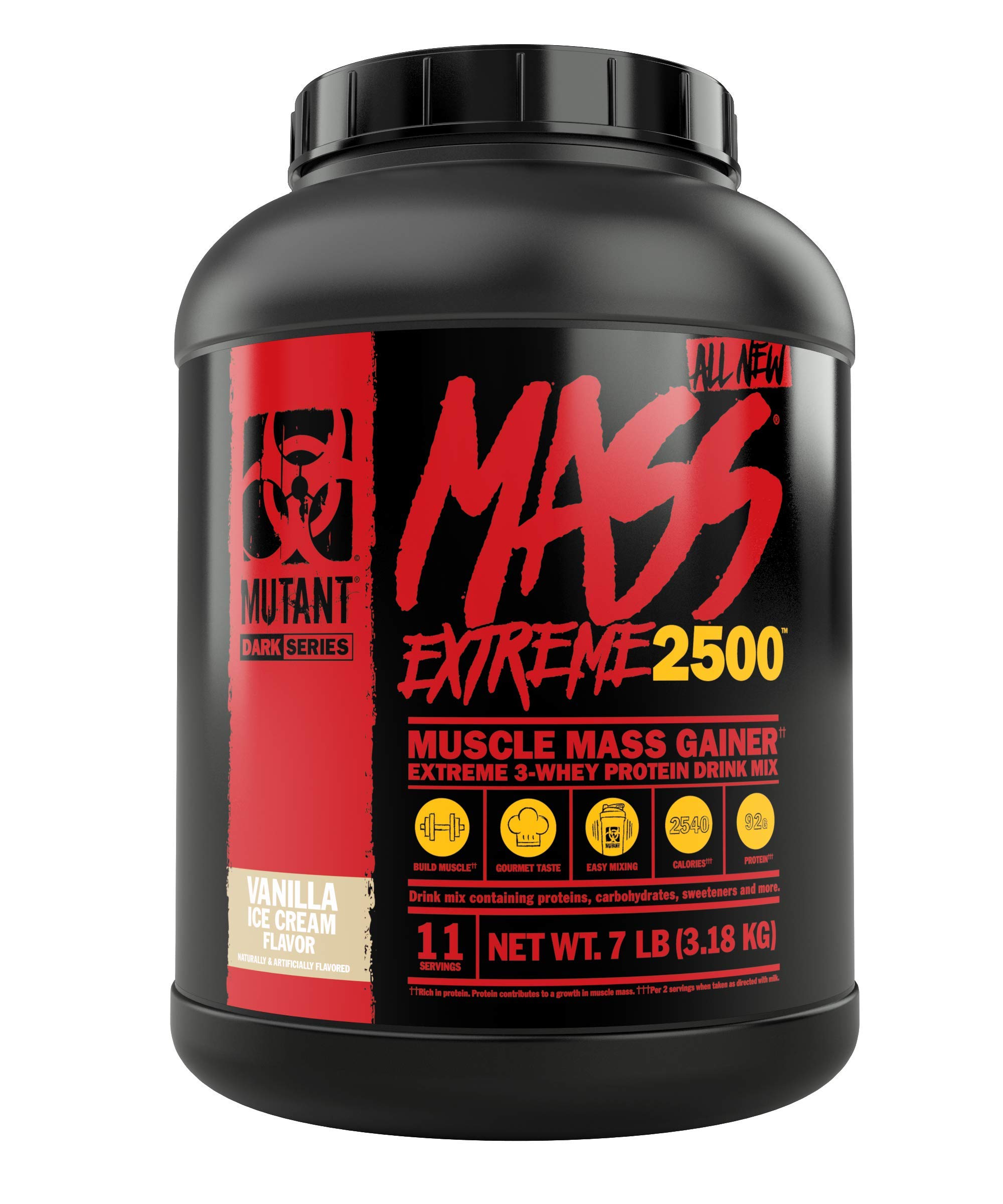 Mutant Mass Extreme Gainer – Whey Protein Powder – Build Muscle Size and Strength – High Density Cle