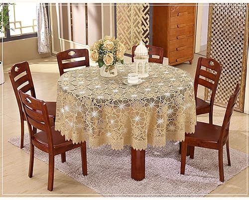 Miniatura 9 de Simhomsen Mantel beige único bordado de tela de encaje floral rectangular de pedido del cliente (40 x 60 pulgadas)