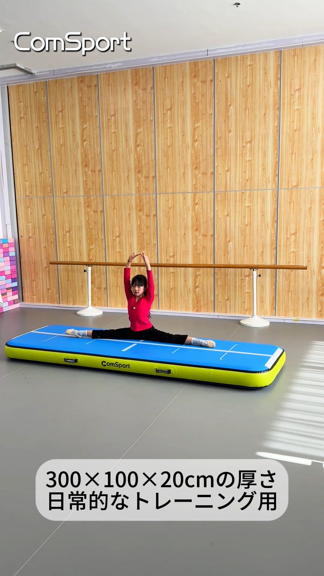 5m巨大厚エアーマット (数回使用)体操 アクロバット練習に最適　ペットにも 訳あり】エアーマット『数回利用』体操やアクロバットの練習に