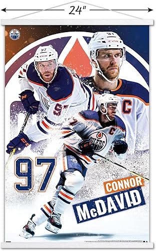 Miniatura 3 de Trends International NHL Edmonton Oilers - Póster de pared con marco magnético de Connor McDavid 22