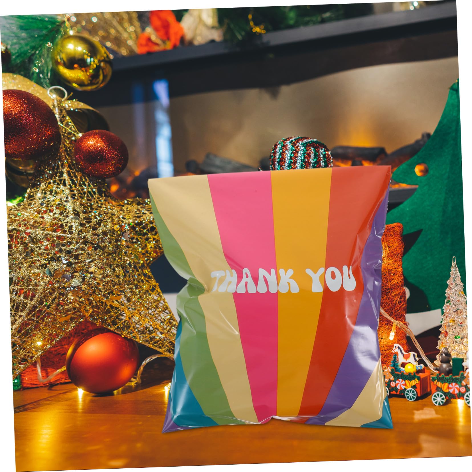 100 Stück Versandtaschen 25,5x33 4cm Selbstverschließende Poly Mailer Regenbogen Briefumschläge für Sicheren Versand Büro und Versand