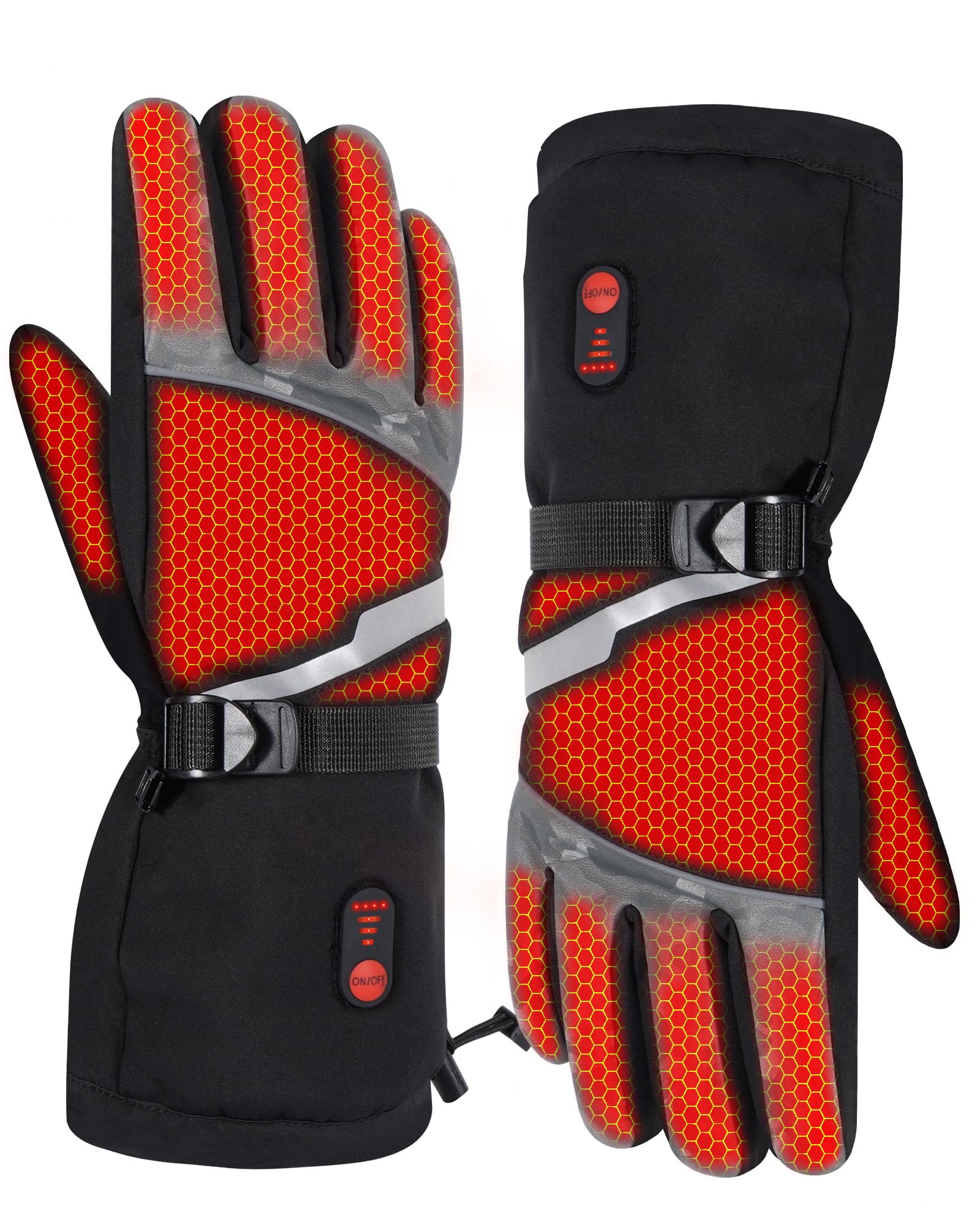 LAMA Beheizbare Handschuhe Skihandschuhe Herren Damen Winterhandschuhe für Motorradfahren Radfahren Skifahren