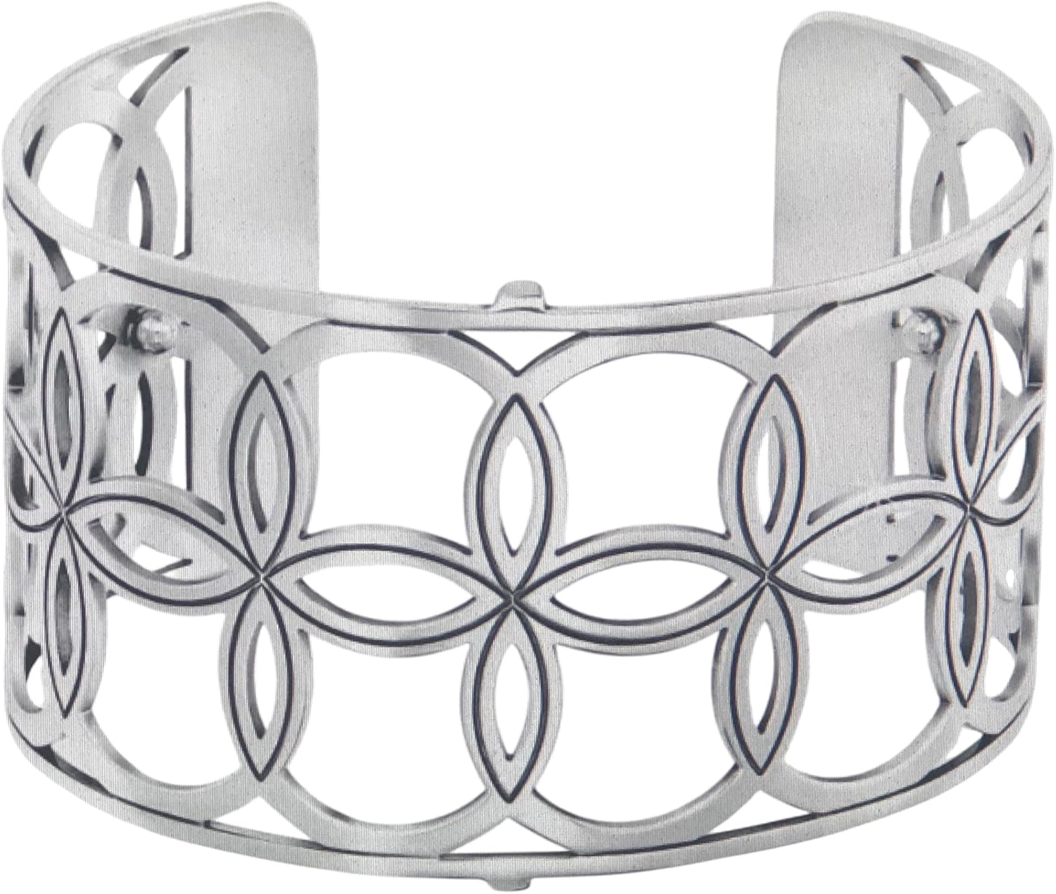 Brighton Christo NYC Wide Cuff Bracelet JF2900 $58 Silver