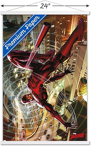 Miniatura 10 de Trends International Marvel Comics Daredevil - Póster de pared para cubierta de techo, 22.37 x 34.00 pulgadas, paquete de impresión premium y