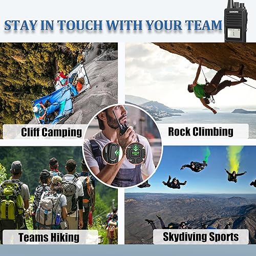 Miniatura 7 de SAMCOM Radio de 2 vías de 3000 mAh radios bidireccionales de largo alcance FPCN10A de alta potencia para adultos radio programable UHF de mano