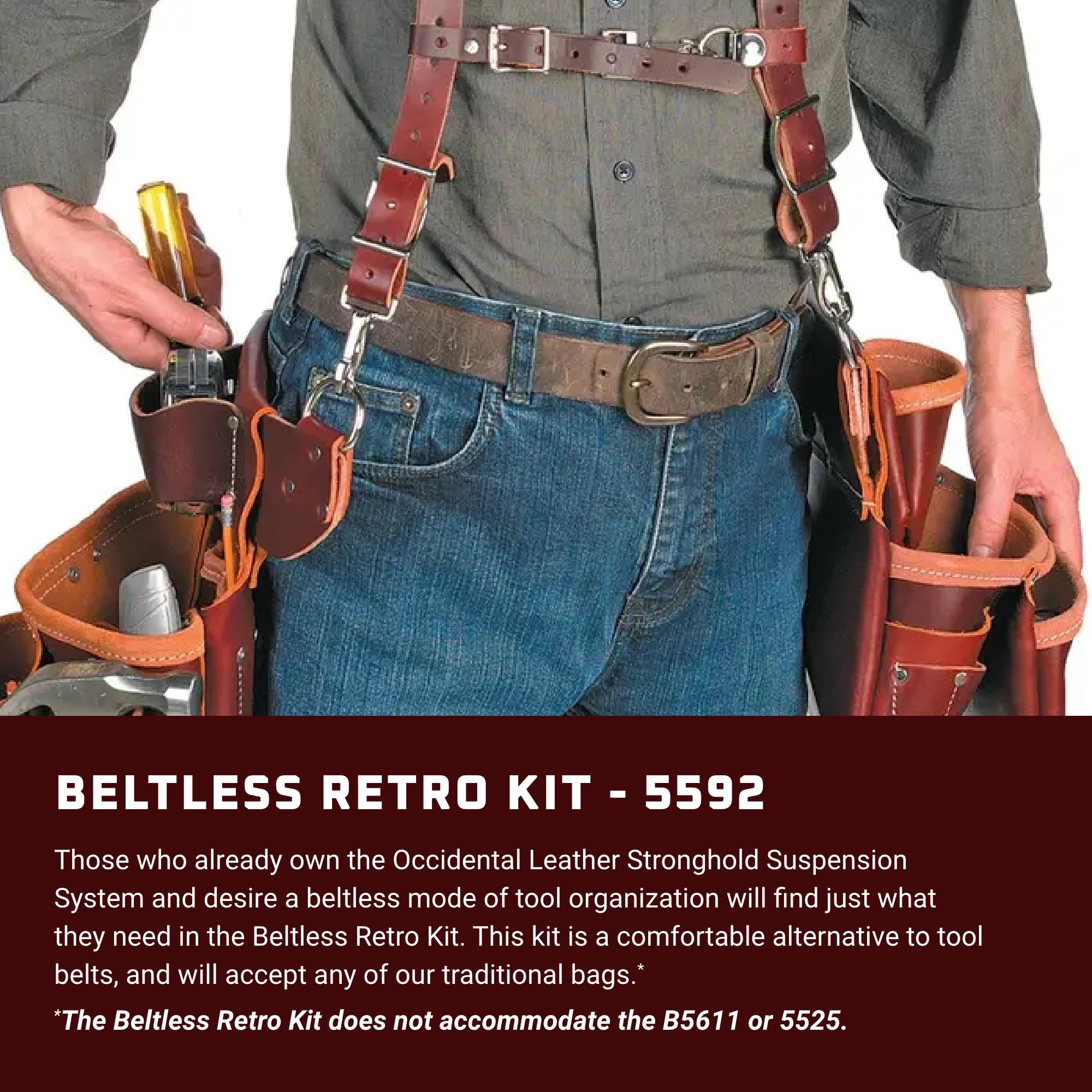 Occidental Leather Beltless Retro Kit - Made in USA - Tool Belts