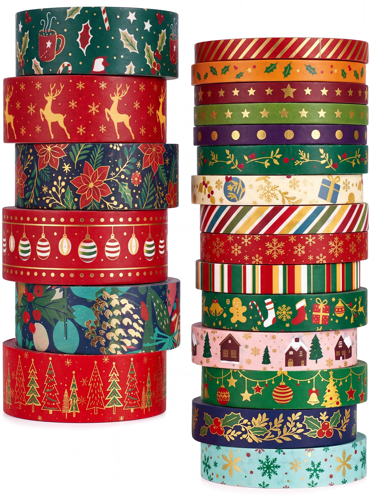 Gold Foil Washi Tape - Christmas Decorations -9
