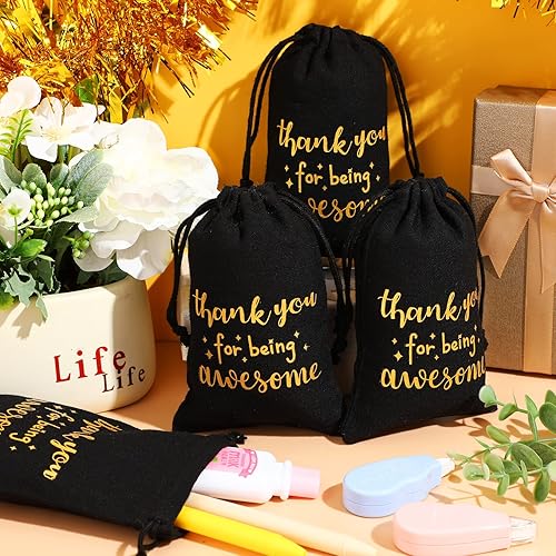 Miniatura 7 de Fumete 20 bolsas de regalo con cordón para empleados, compañeros de trabajo, colegas, bolsas de agradecimiento por ser impresionantes, bolsas de