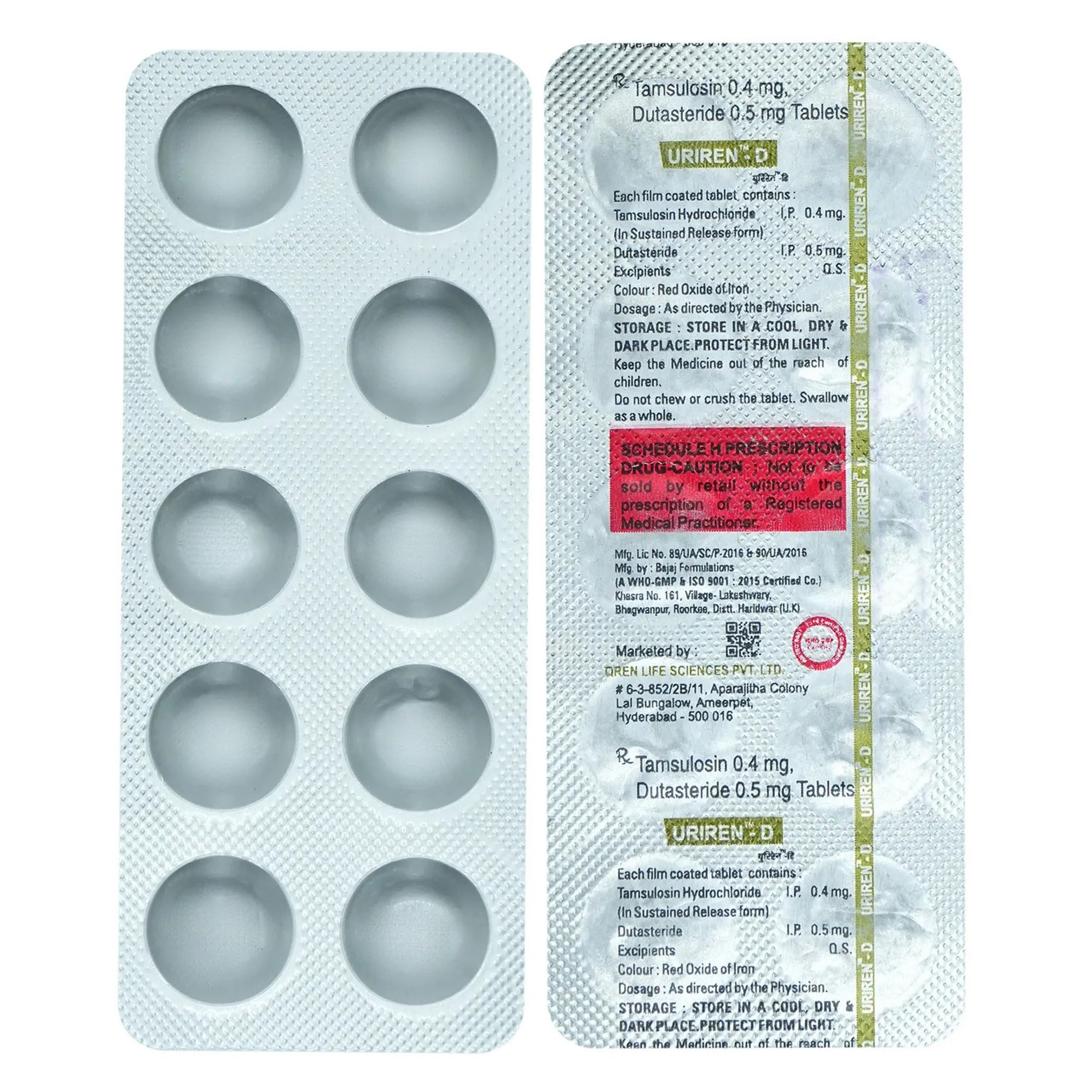 Uriren-D - Strip of 10 Tablets