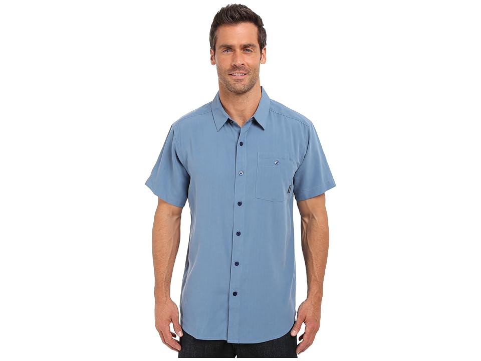 

Columbia Mossy Trailtm S/S Shirt (Steel Slub) Men's Short Sleeve Button Up