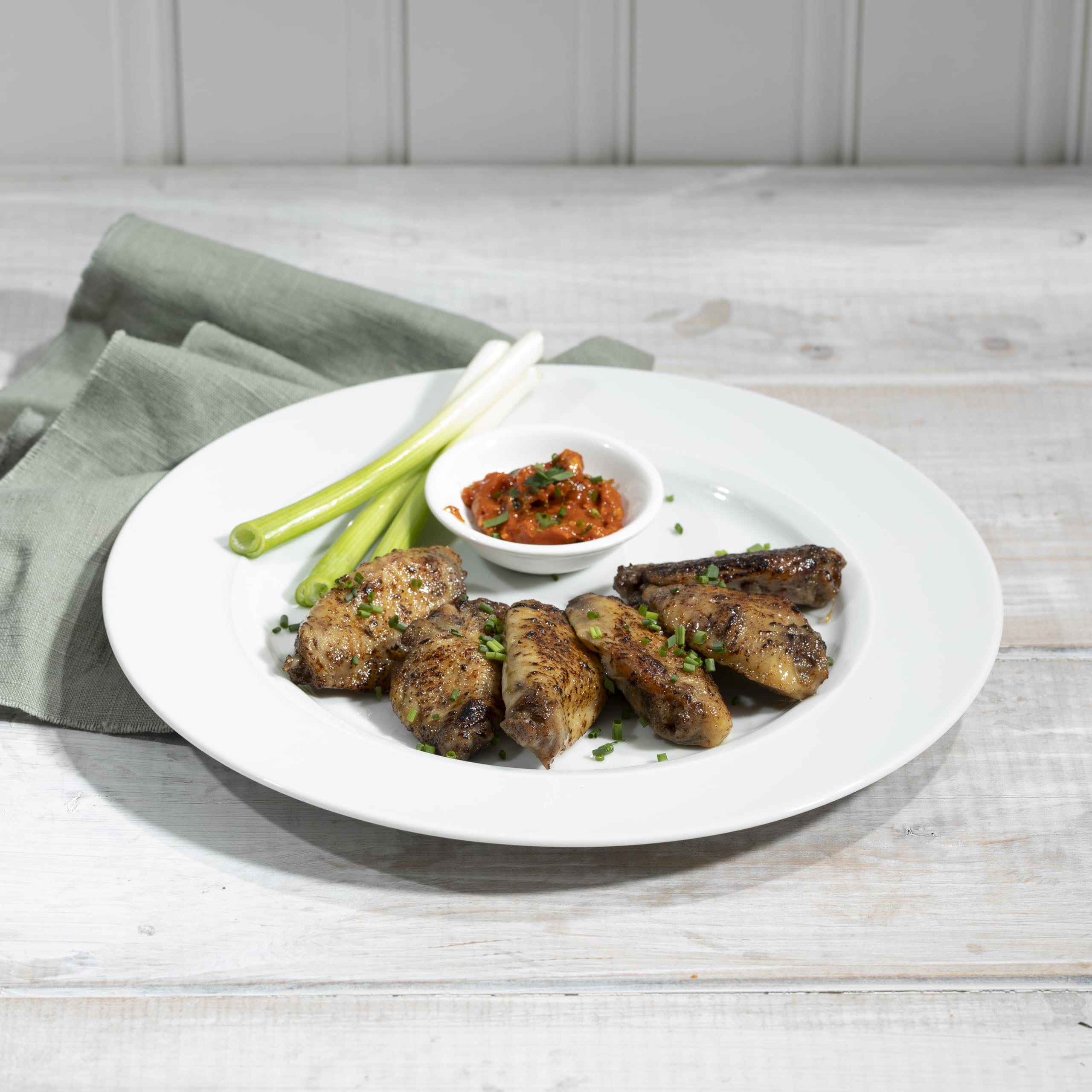 LANDPERLE Hähnchenflügel Chicken-Wings ca. 1KG | Ailes De Poulet Sous Vide | gewürzt mit versch. Kräutern | vakuum-gegart im eigenen Saft | Küchenfertig Verzehrfertig | für BBQ Grillen (1)