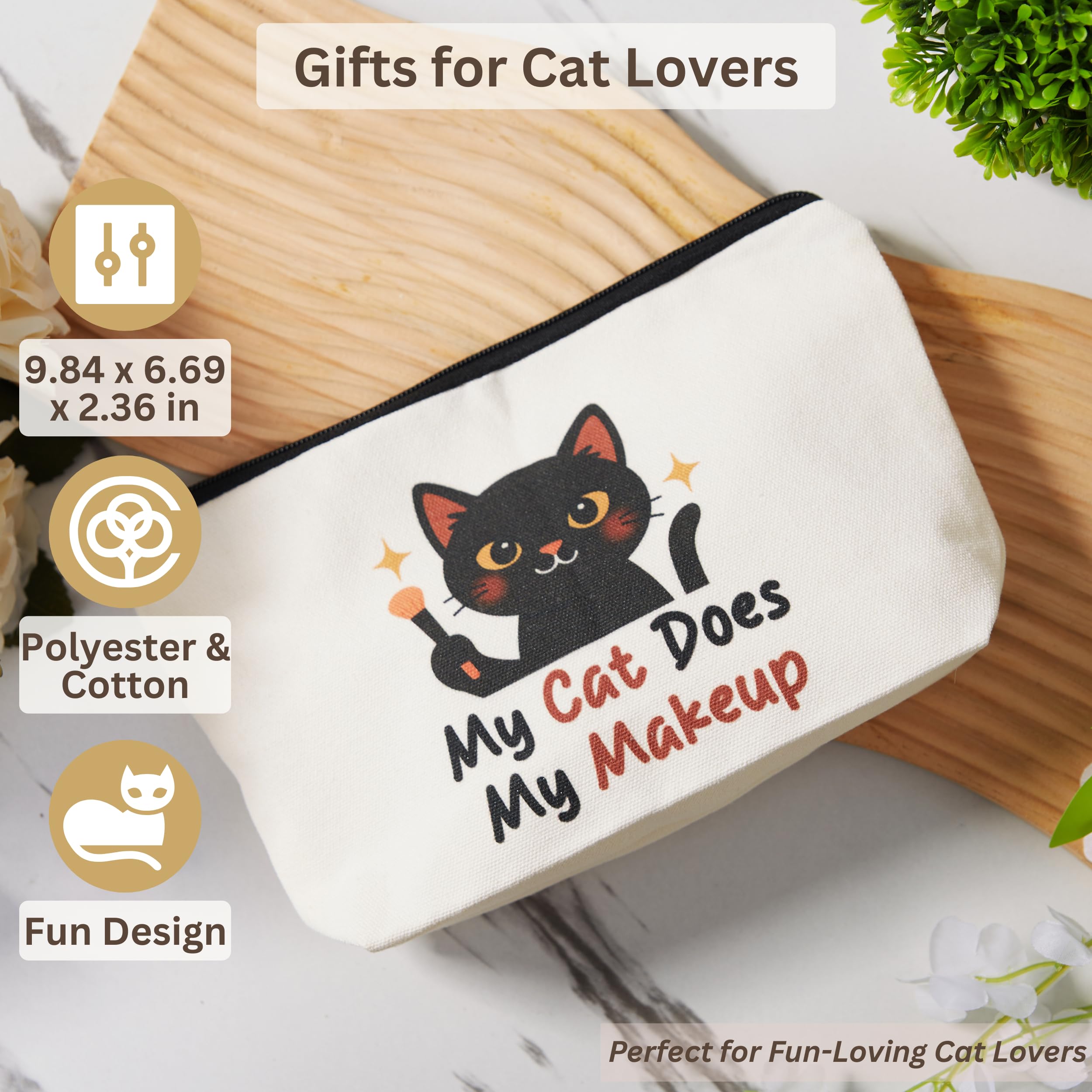 Fun Cat Lover Gifts for Women, Premium Cats Themed Gifts Set with Borosilicate Glass Cup Crochet Doll & Socks, Crazy Cats Lady Gift Basket for Birthday & Christmass, Cat Mom Gifts Box for Women