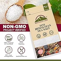 Vista 13 de Himalayan Chef Sal marina, granos gruesos, 192 onzas, sal sin refinar totalmente natural y cosechada a mano, sin gluten, sal sazonada sin OMG, 48