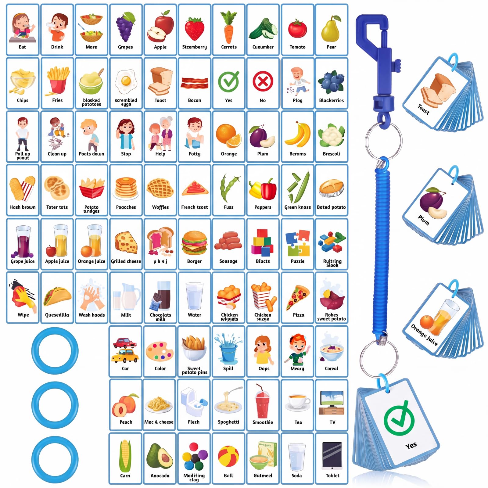 Amazon.com: Equsion 88 Pcs Autism Communication Cards Set for