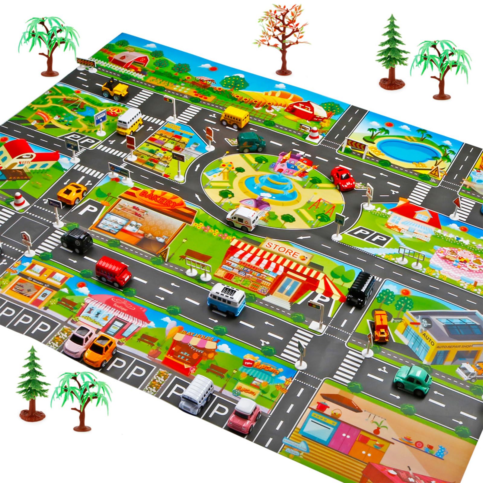 tapis de jeu enfant pliable 130x100 cm