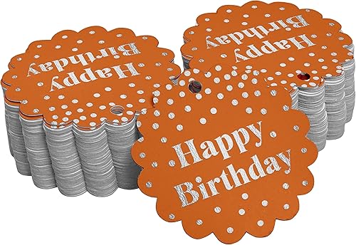 Miniatura 110 de Etiquetas colgantes para botellas de feliz cumpleaños, paquete de 100 unidades Blanco,Aqua Blue,Negro,Azul,Azul turquesa oscuro,Rosa