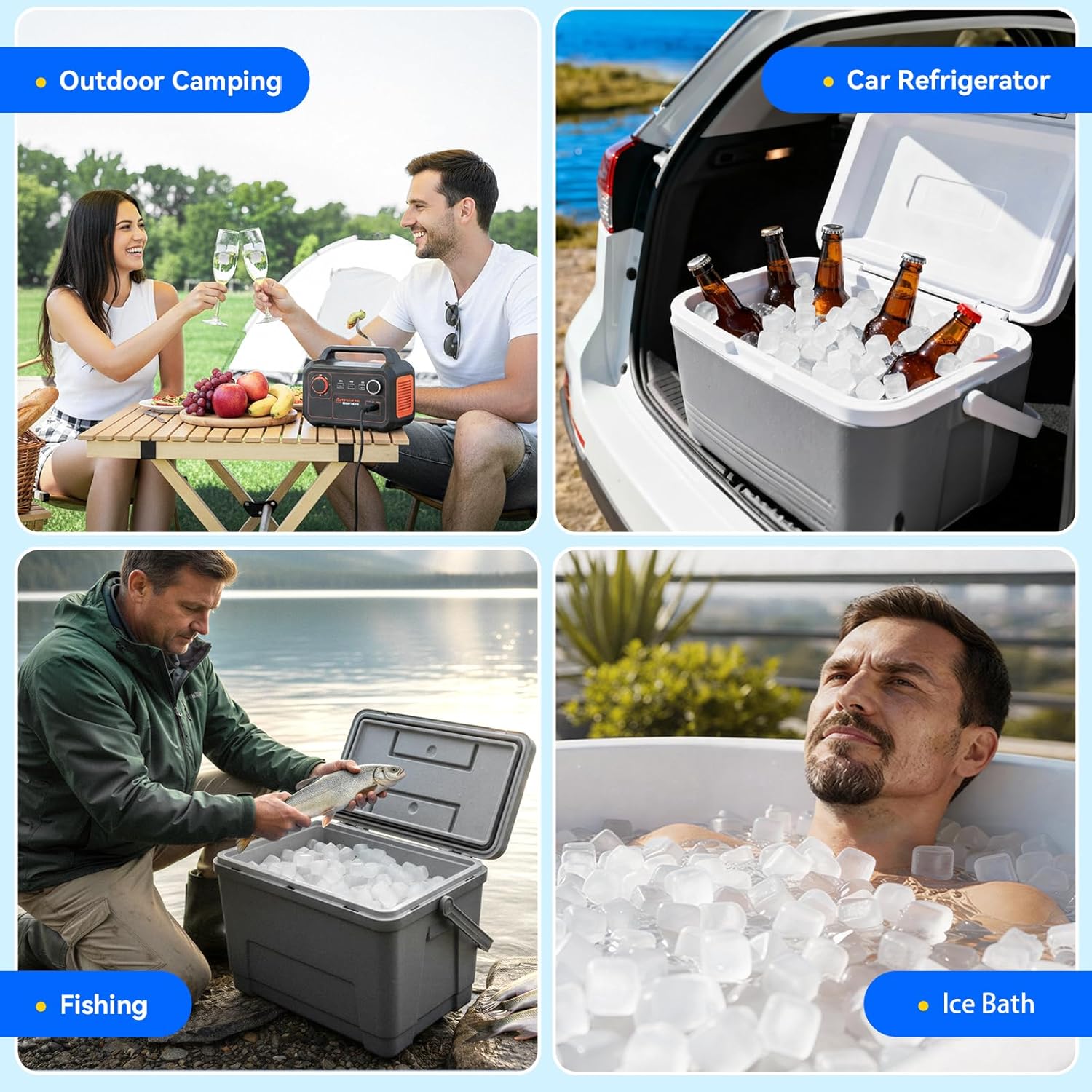 Nilpferd 360Pcs Reusable Ice Cubes for Drinks, BPA-Free Ice Packs for Lunch Boxes Coolers, Refreezable Plastic Ice Cubes Without Diluting Drinks for Party Hosts & Outdoor Ice Baths Enthusiasts (White)