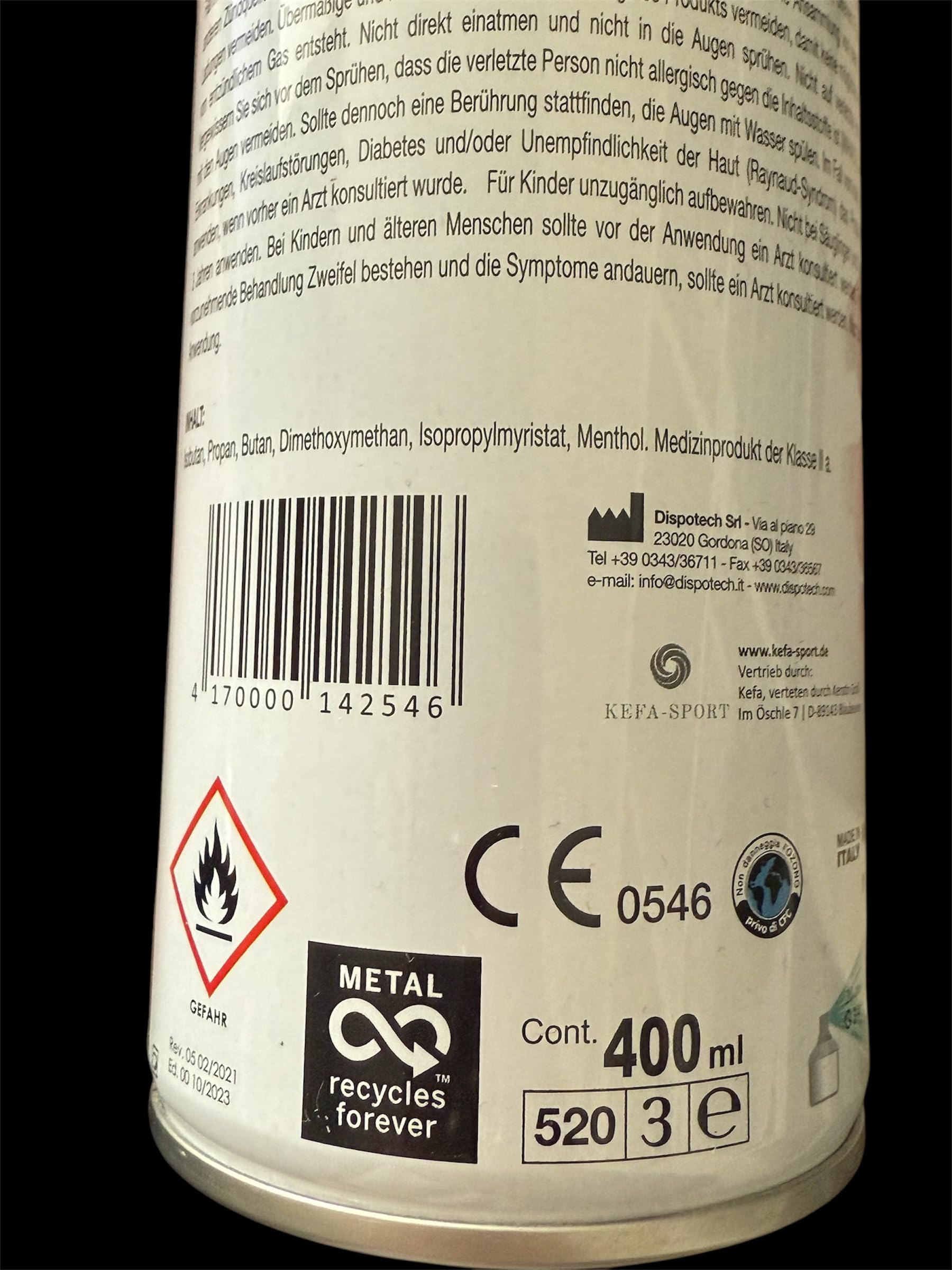 Eisspray (4800 ml, 400, milliliter)