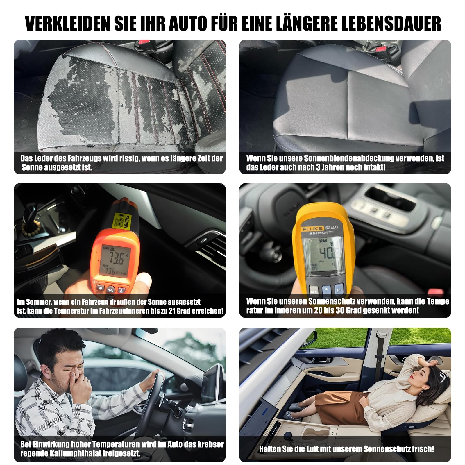 Cubierta para VW ID. Buzz, Dupont Oxford Lona para ID. Buzz Cargo/Pro, con rayas reflectantes, cubierta completa para VW ID. Buzz Protección para todo el año, resistente al agua y a los rayos UV (gris