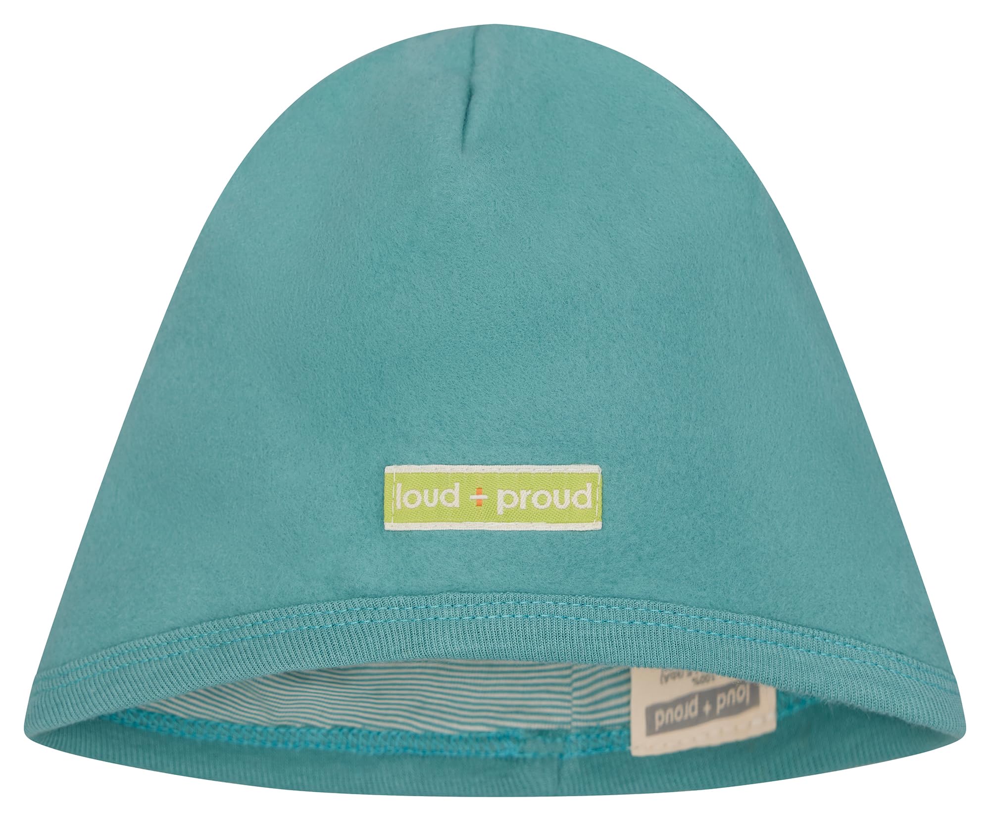 loud + proud Unisex Kinder Baumwoll-Fleece Zum Wenden, GOTS Zertifiziert Mütze