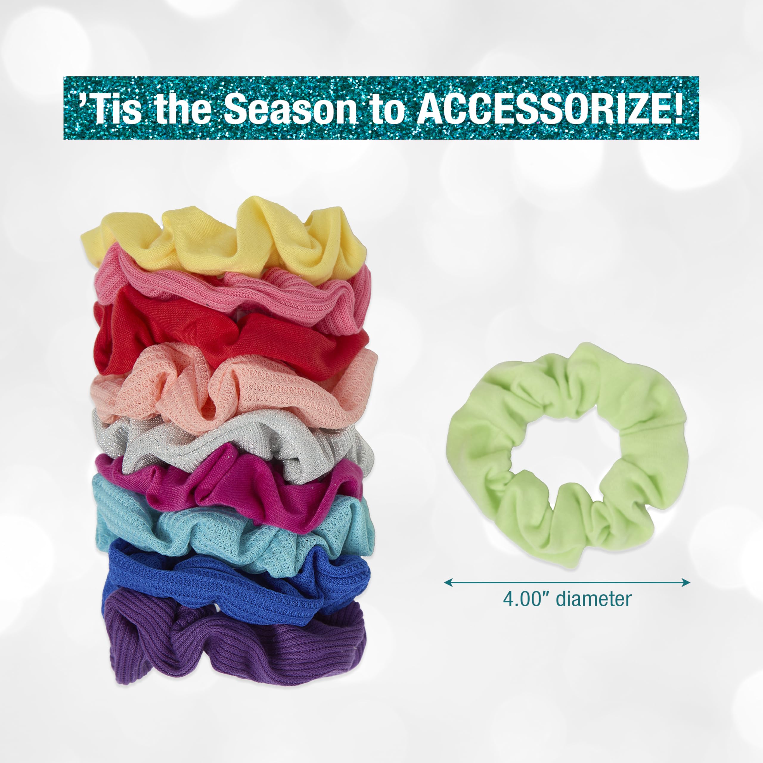 Amazon.com : Scunci by Conair 10pk Scrunchie Gift Box - hair  display picture 3