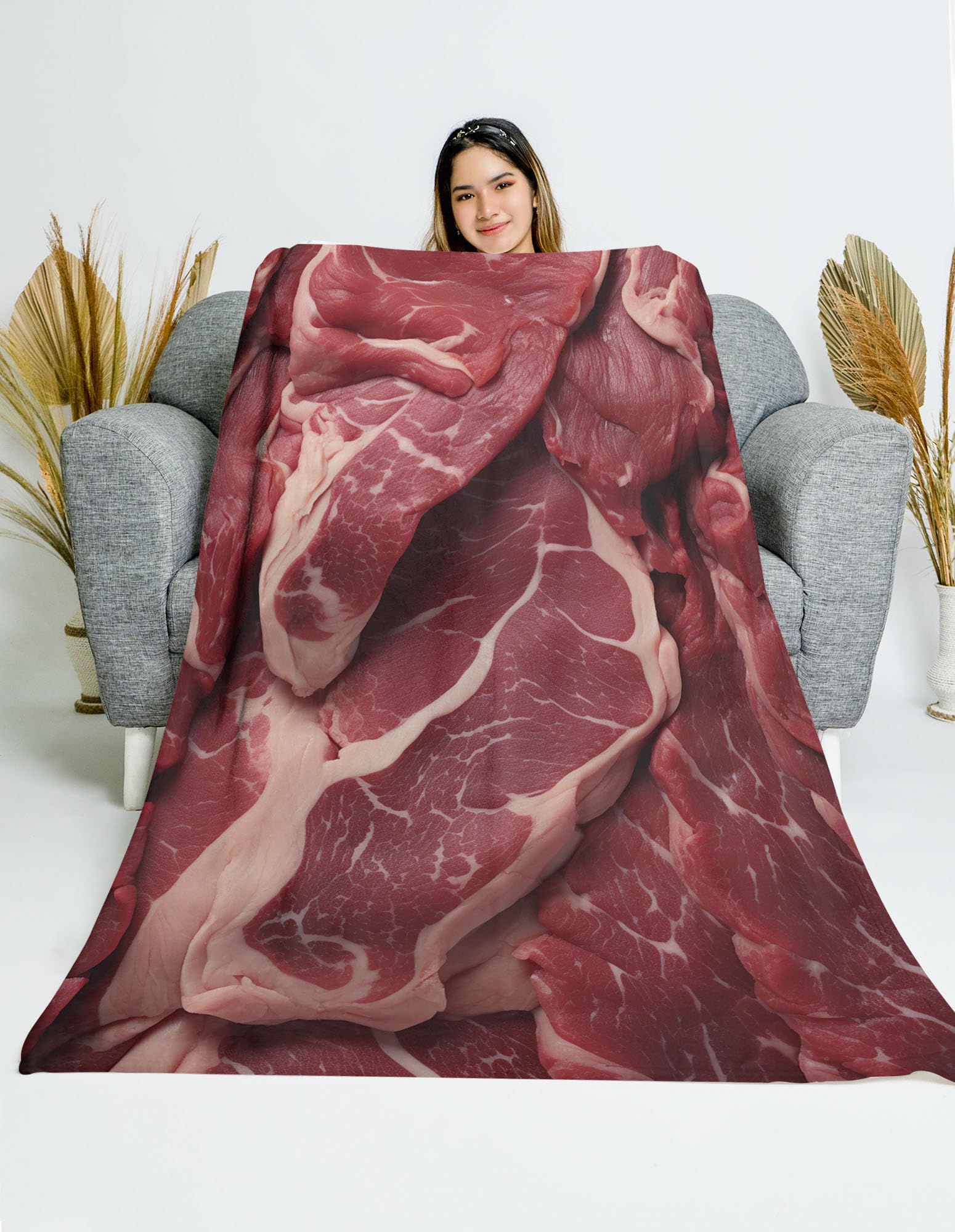 ♦︎KINISH（キニッシュ）ブランケット　未使用品 Amazon.co.jp: CAPITUNEISKINEPA 牛肉用ブランケット 牛肉愛好家向け