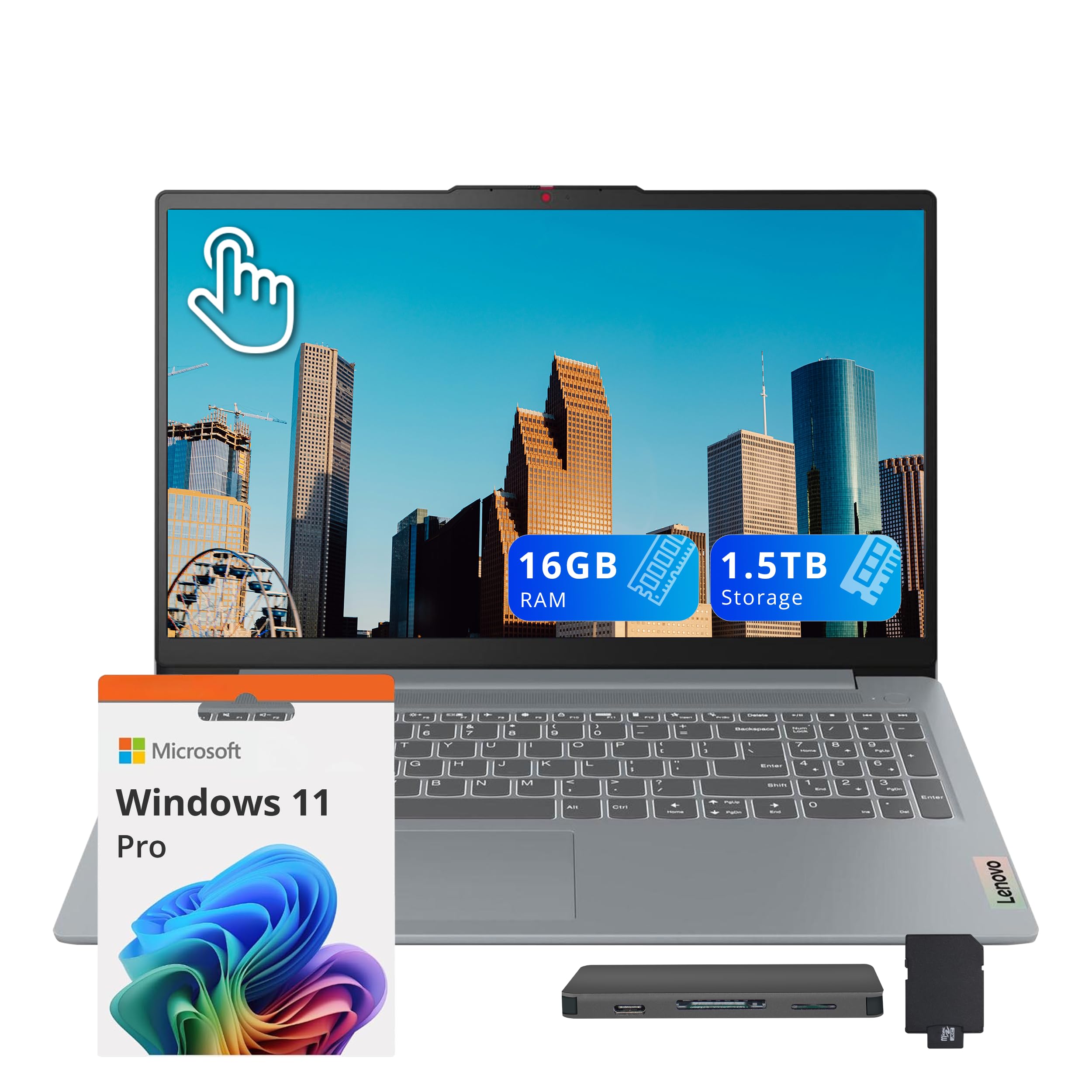 Lenovo IdeaPad Slim 3 15.6 FHD Touchscreen Laptop, AMD Ryzen 7