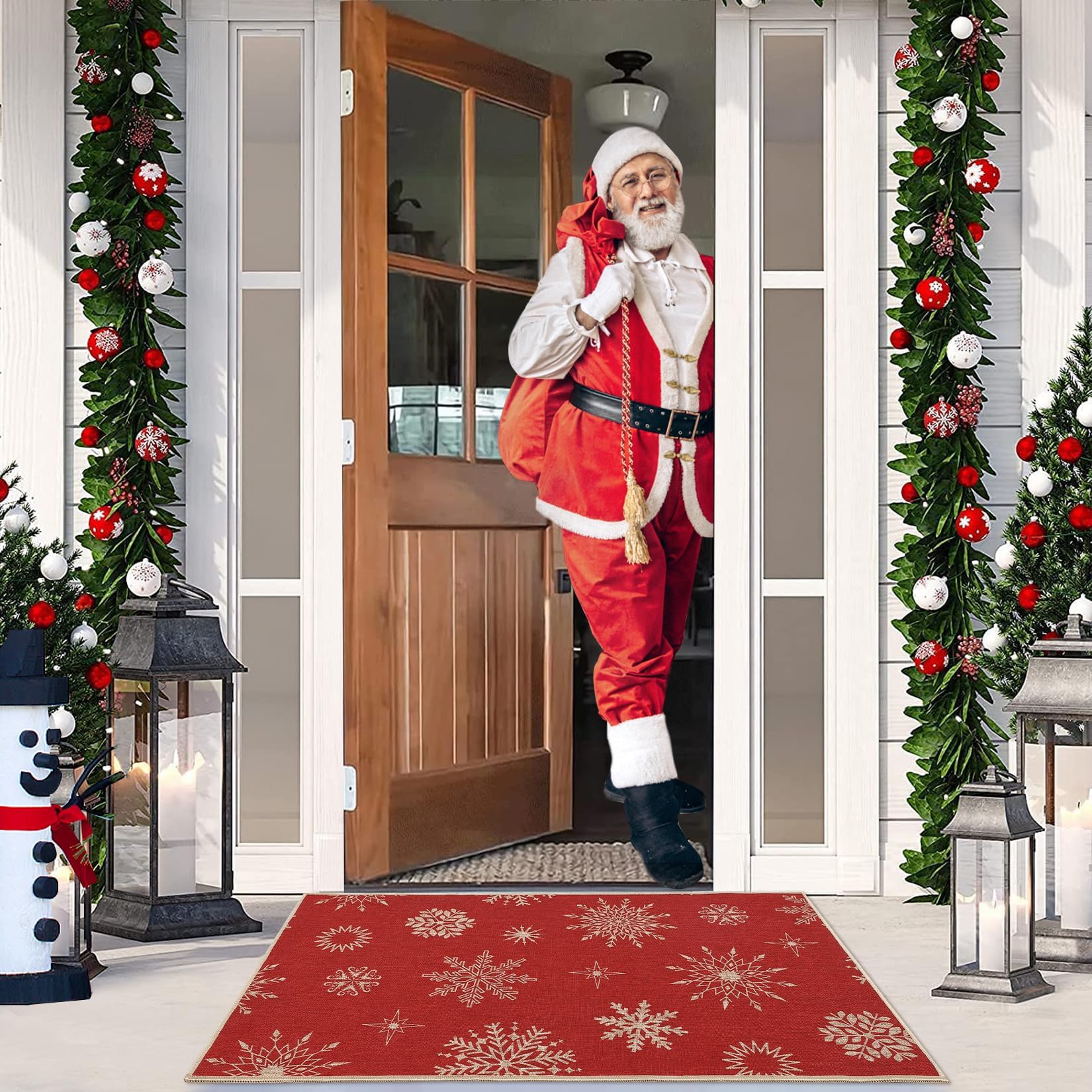 Zstar Felpudo Navideño Decorativo Antideslizante – 40x60cm