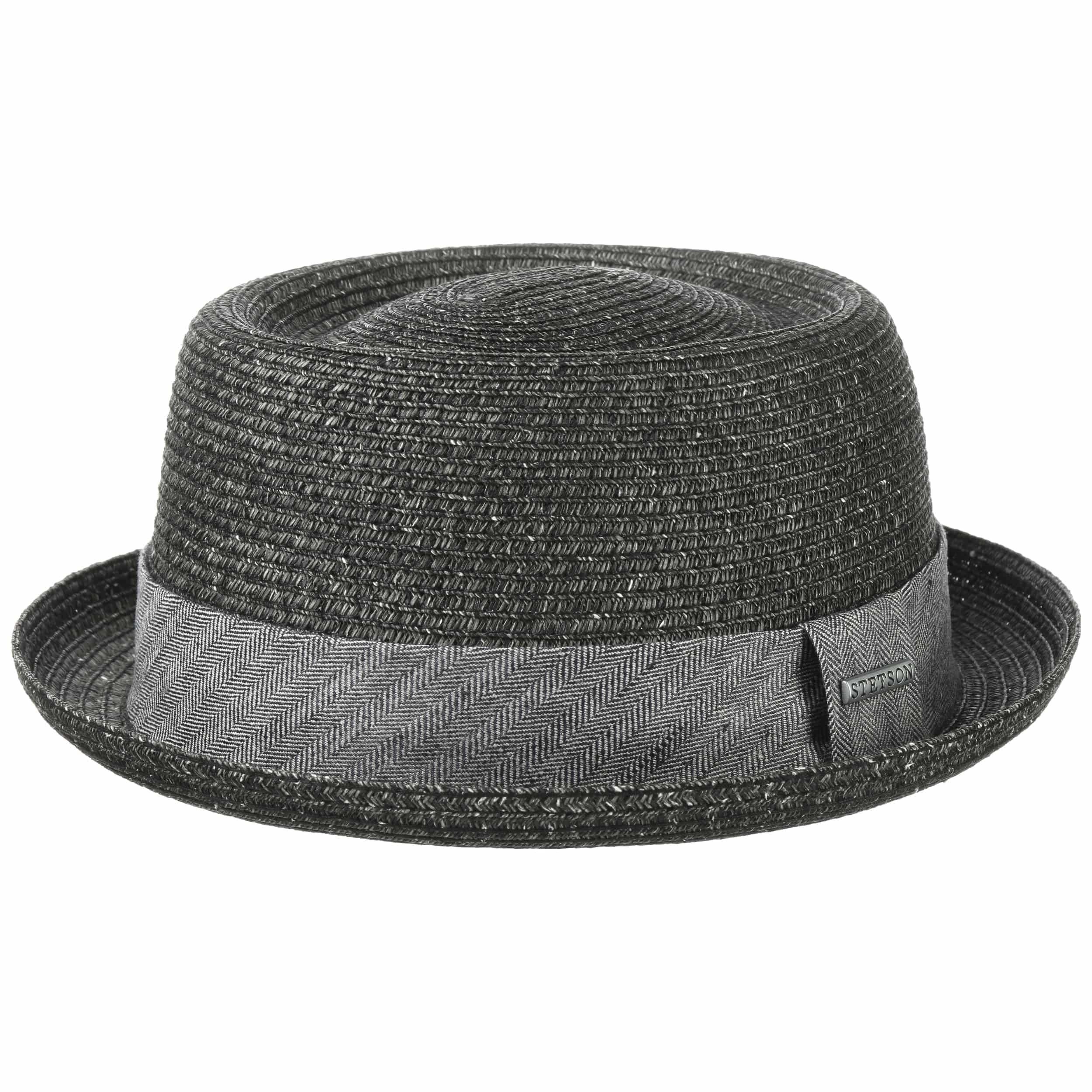 Stetson Robstown Toyo Pork Pie Strohhut meliert UV Schutz 40 Damen Herren