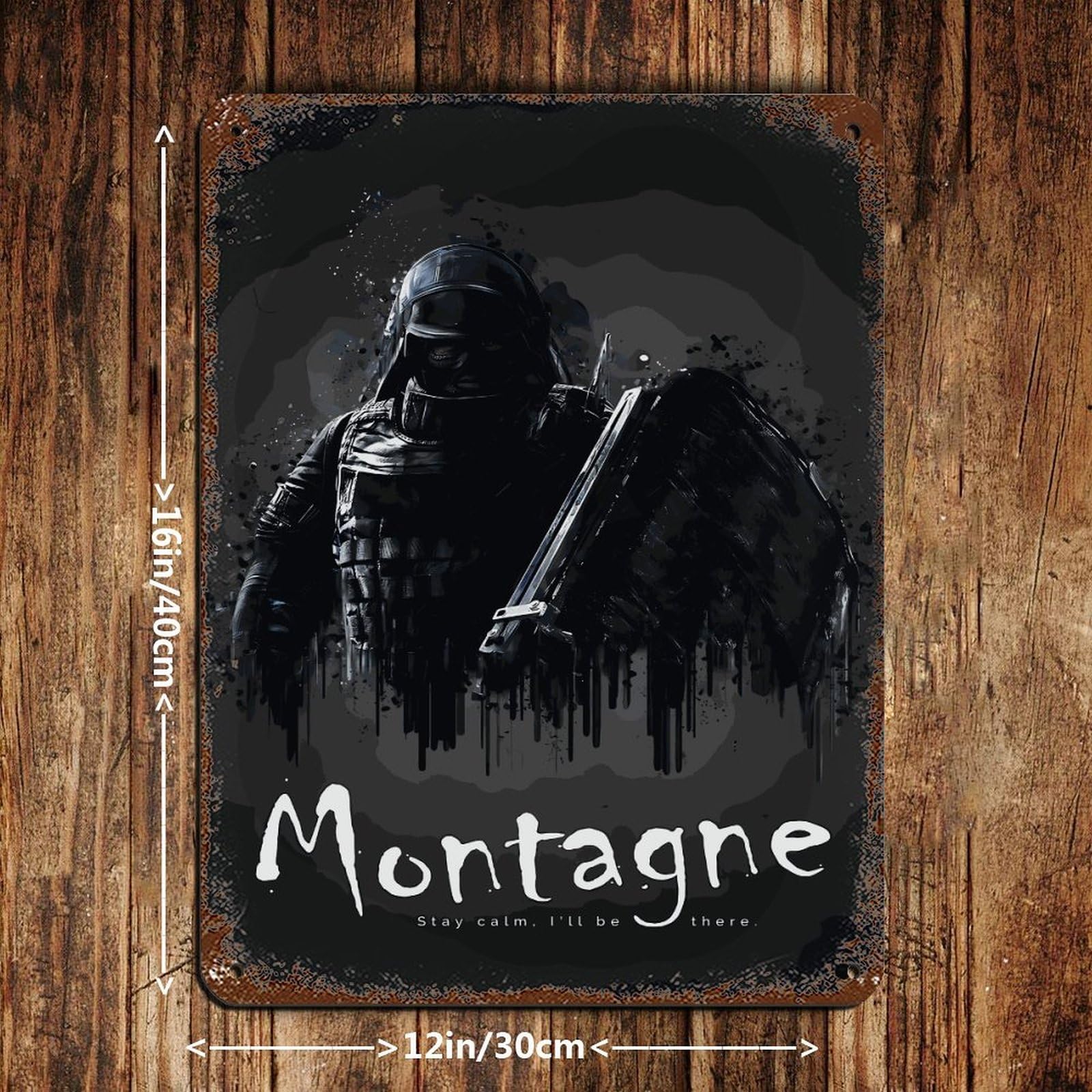 Poster In Metallo Retrò Di Vigil Da Rainbow Six Siege: Targa Da Parete In Ferro, 30x40 Cm, Per Bar, Garage E Camerette
