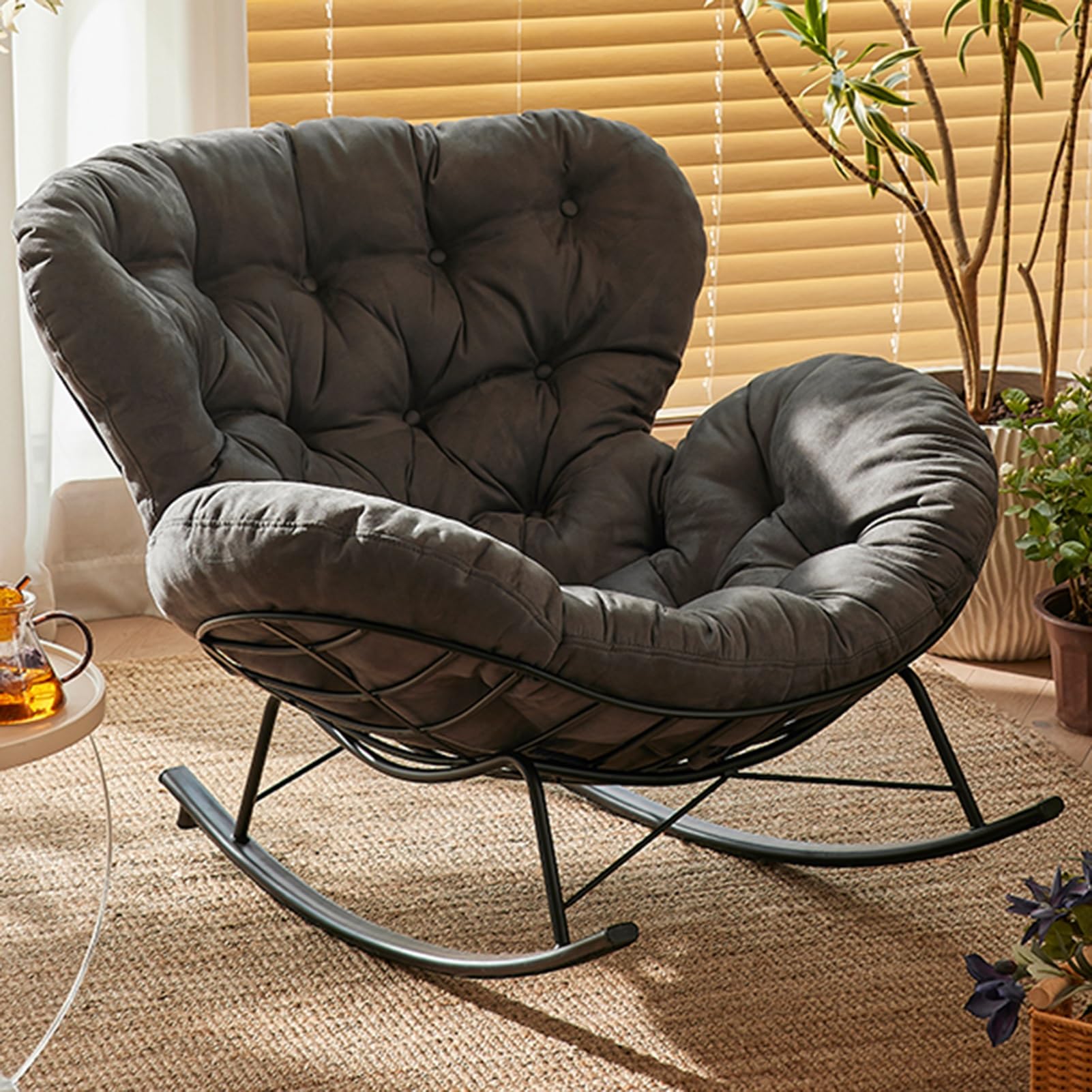 Sedia Da Camera Da Letto HARELA Poltrona A Dondolo Da Interno