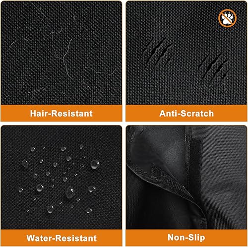 Miniatura 5 de Alfheim Forro de carga para perros, antideslizante, impermeable, con protector de solapa para parachoques, tapete de carga lavable duradero, para