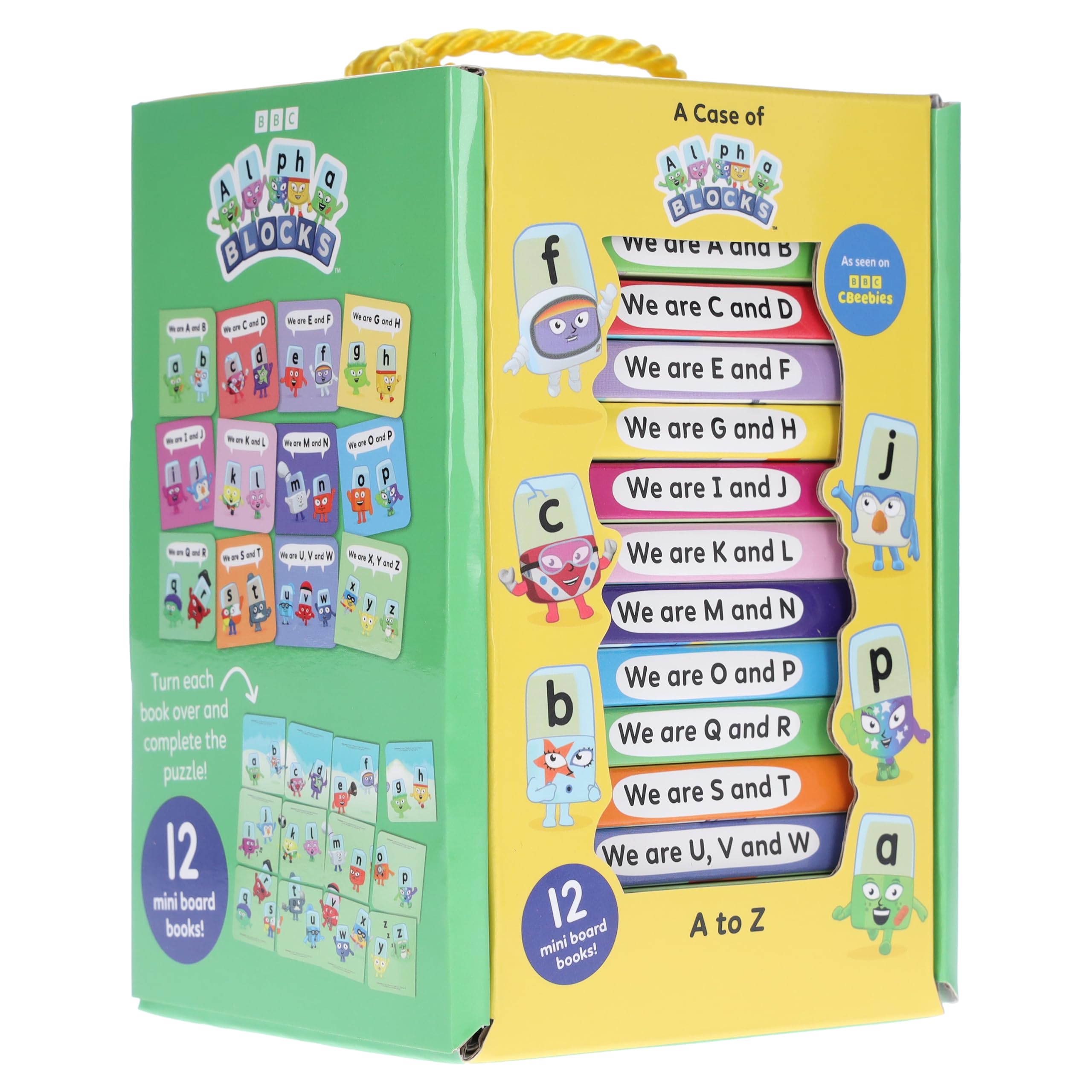 Sweet Cherry Publishing A Case Of Alphablocks 12 Mini Books Collection Box Set - Ages 0-5 - Board Book