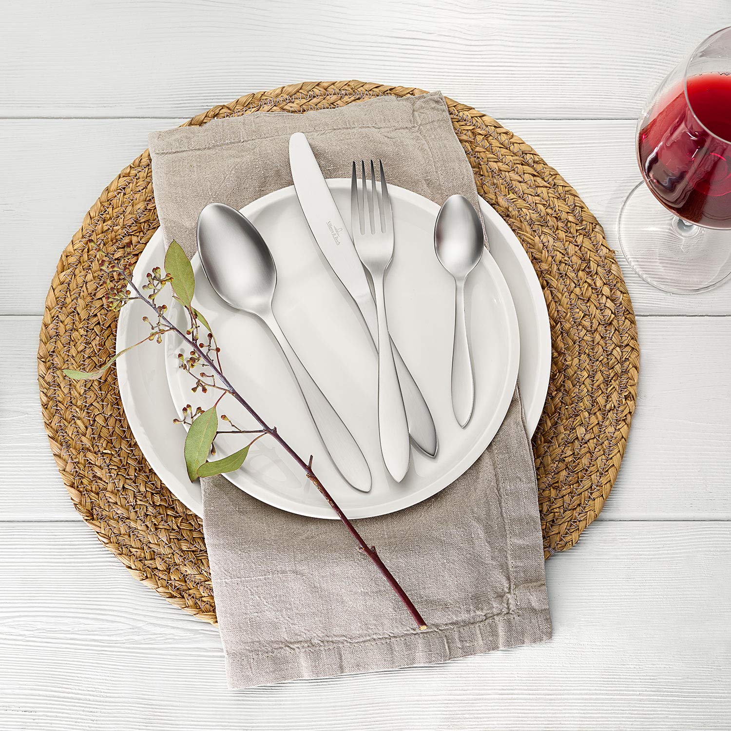 Image secondaire de Villeroy & Boch – Arthur Ménagère Couverts 30 Pièces Pour 6 Personnes Argent/Platine, Garanti Lave-Vaisselle, Couverts Inox, Ens