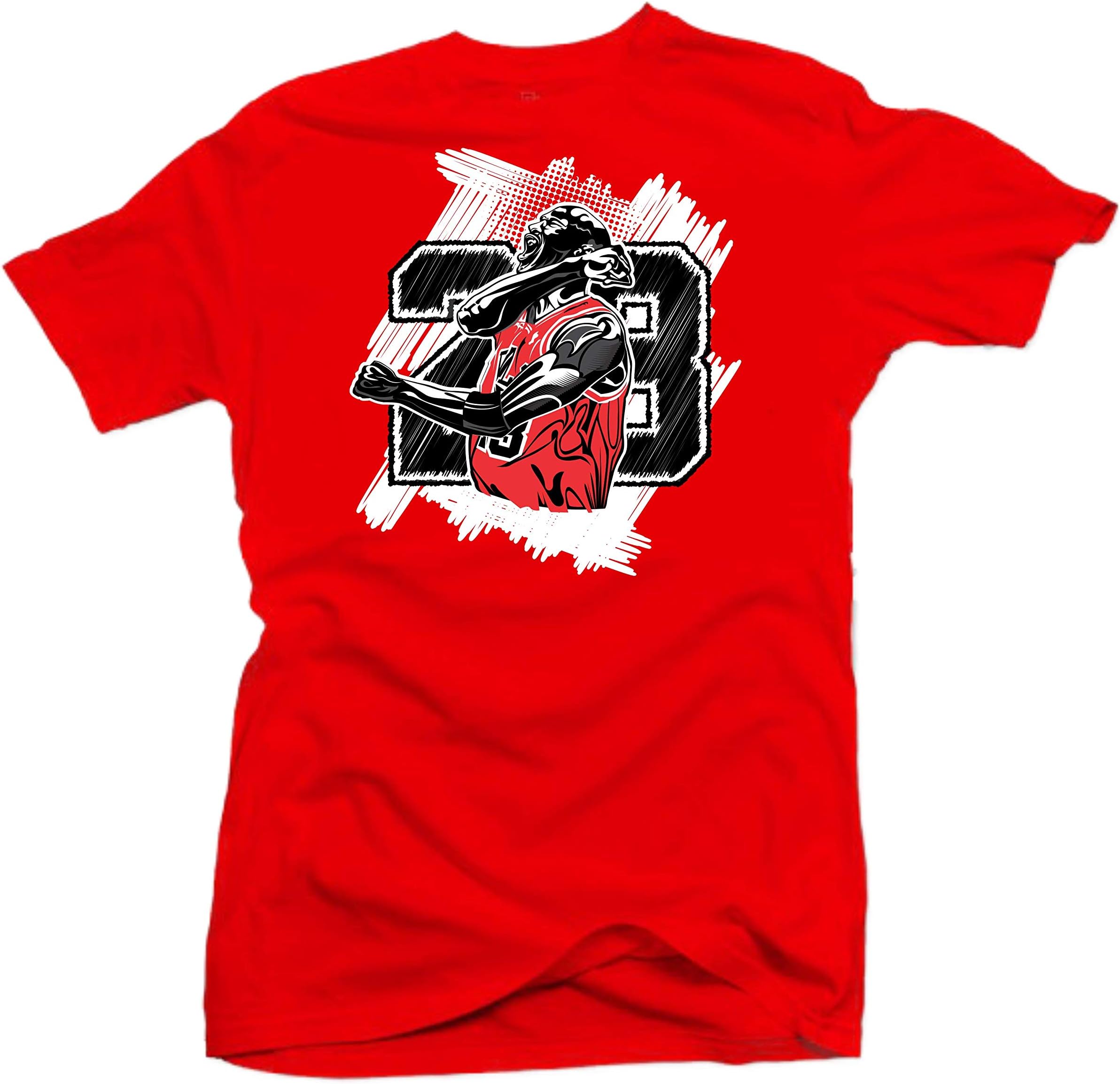 Sneaker Matching Graphic T Shirt for Men Breathable Cotton Streetwear Tee Casual Style