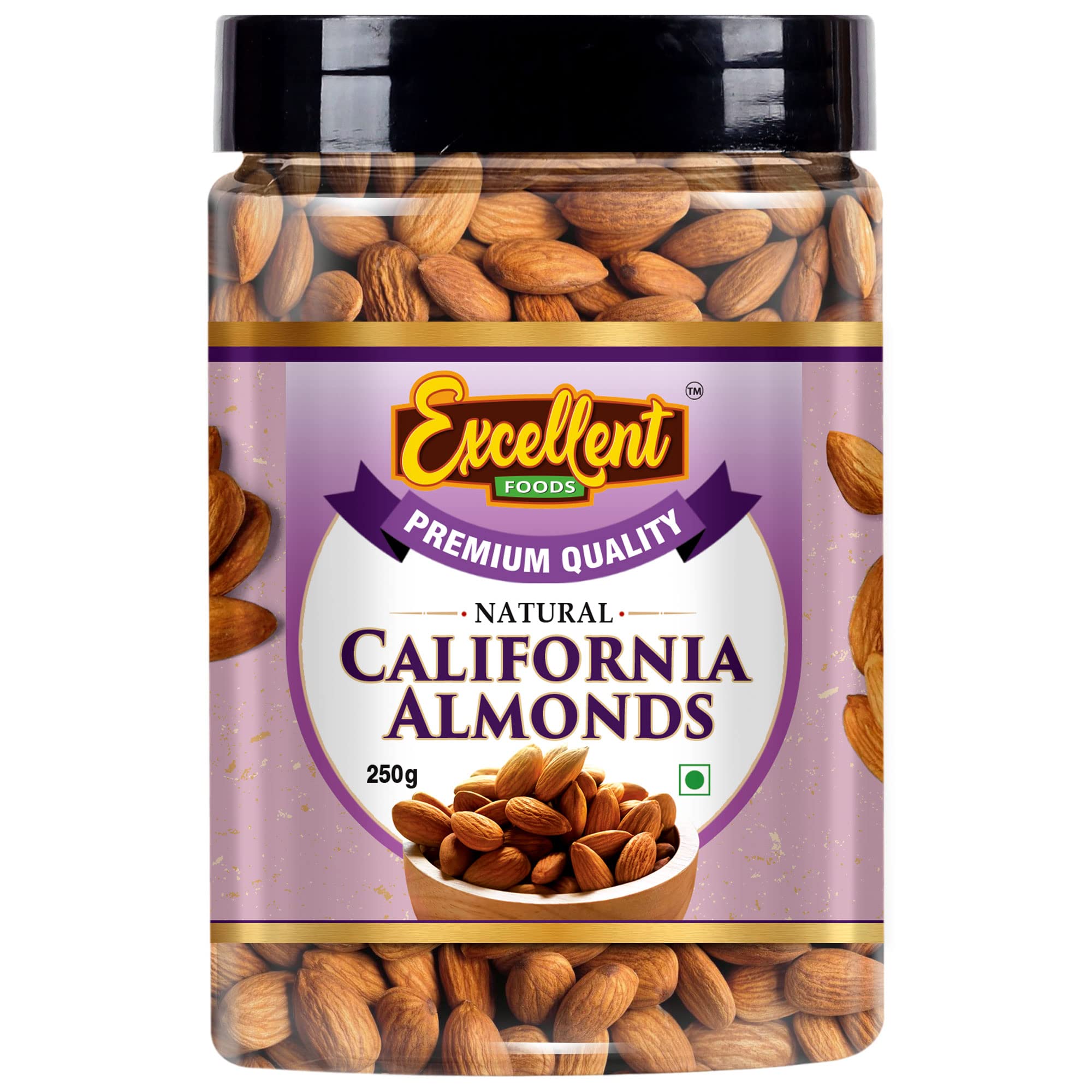EXCELLENT FOODS - Jumbo Whole California Almonds 500g (Available in 3 Different Sizes 250g, 500g & 1Kg) (B0B552SZ3T) Amazon Price History, Amazon Price Tracker
