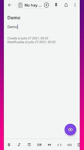notas e listas