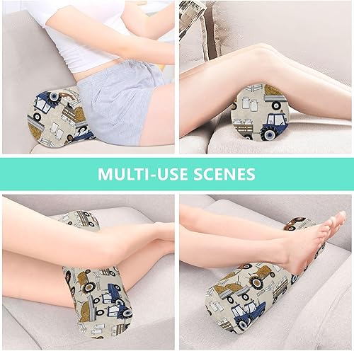 Miniatura 4 de Farm Tractor Bolster Pillow Yoga Bedding Essentials Round Neck Roll Pillow Small Round Pillow Pillow Cylinder Round Pillow Covers with